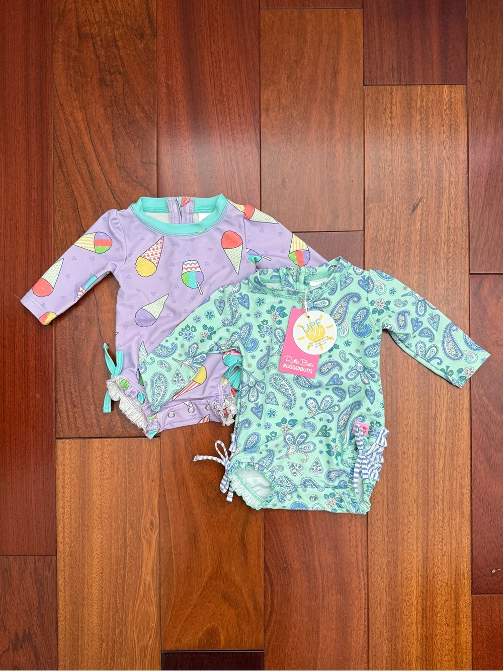Ruffle Butts Baby Girls Swimsuit 0-3M & 3-6M